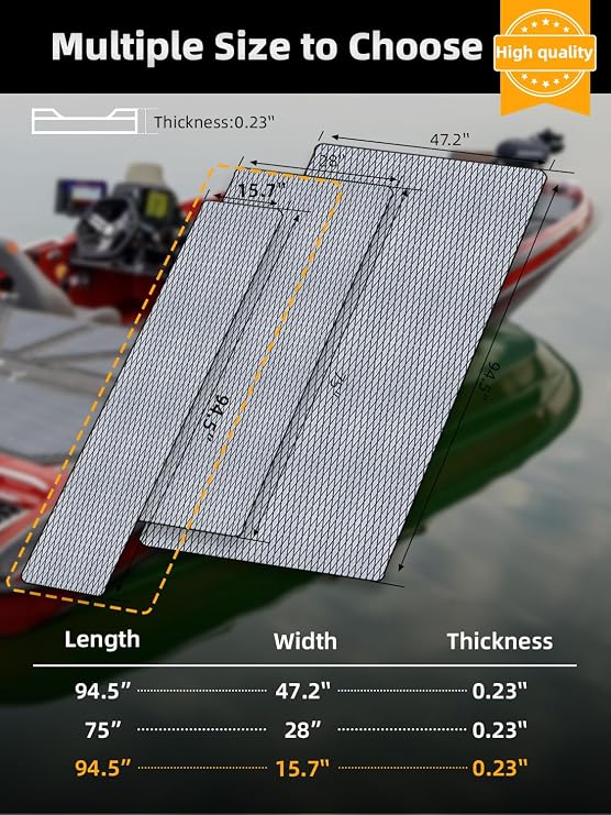 FOCEAN Boat Flooring, EVA Foam Boat Decking, Sea Deck Marine Flooring Marine Mat Diamond Pattern Boat Carpet for Motorboat RV Yacht Kayak Surfboard