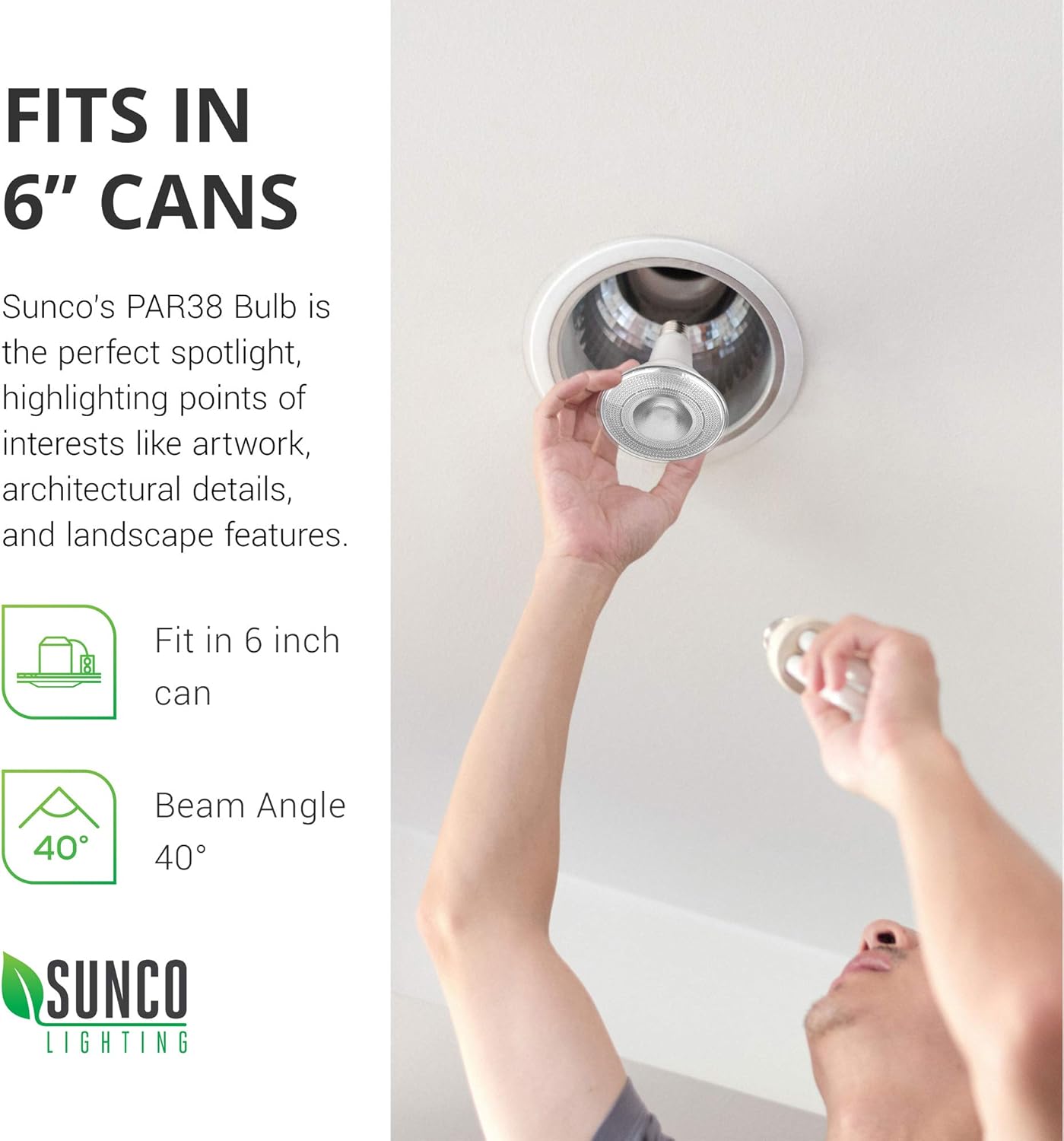 Tор Brаndѕ Sunco Lighting Outdoor LED Flood Light, Waterproof PAR38 LED Bulb, Dimmable, 100W Equivalent 13W, Exterior, Wet-Rated, 4000K Cool White 1050 LM, E26 Base, UL Energy Star 4 Pack Hоlіdау Dеаlѕ 🛒 Sunco Lighting Outdoor LED Flood Light, Waterproof PAR38 LED Bulb, Dimmable, 100W Equivalent 13W, Exterior, Wet-Rated, 4000K Cool White 1050 LM, E26 Base, UL Energy Star 4 Pack