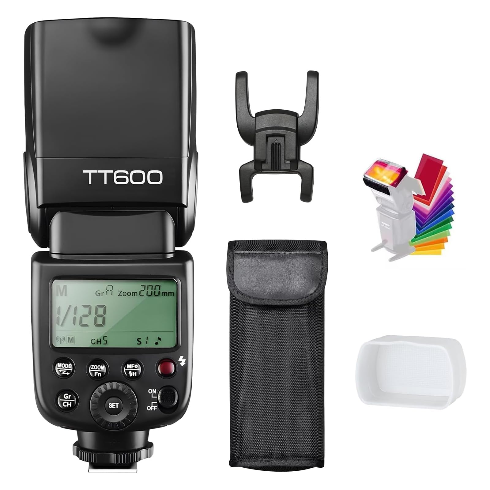 Godox TT600 2.4G Wireless Camera Flash Speedlite with Diffuser, Master/Slave GN60 Manual Flash, HSS when paired off camera with Godox X Trigger System for Canon Nikon Pentax Olympus Fujifilm Panasonic