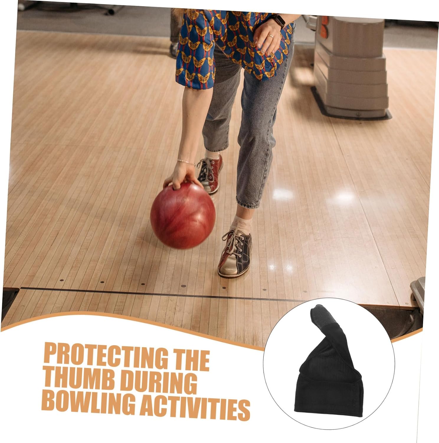 Cloth Bowling Thumb Sleeve Lightweight Flexible Glove for Thumb Safety Bowling for All Finger Easy to Wash and Store