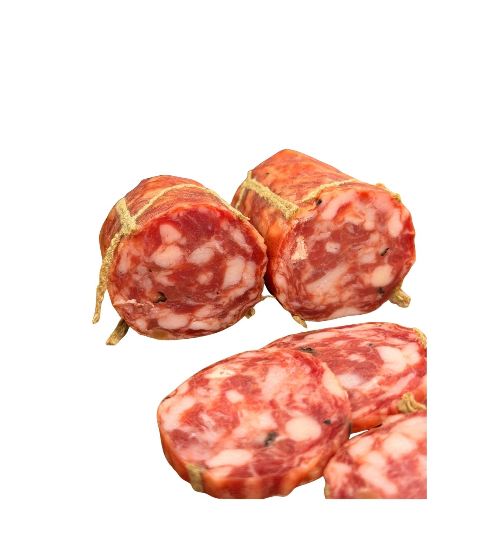 Machegusto! - Salami à la Truffe 300g – Charcuterie de Porc Italienne | Saveur Raffinée et Aromatique | Idéal pour Apéritifs et Plateaux Gourmets
