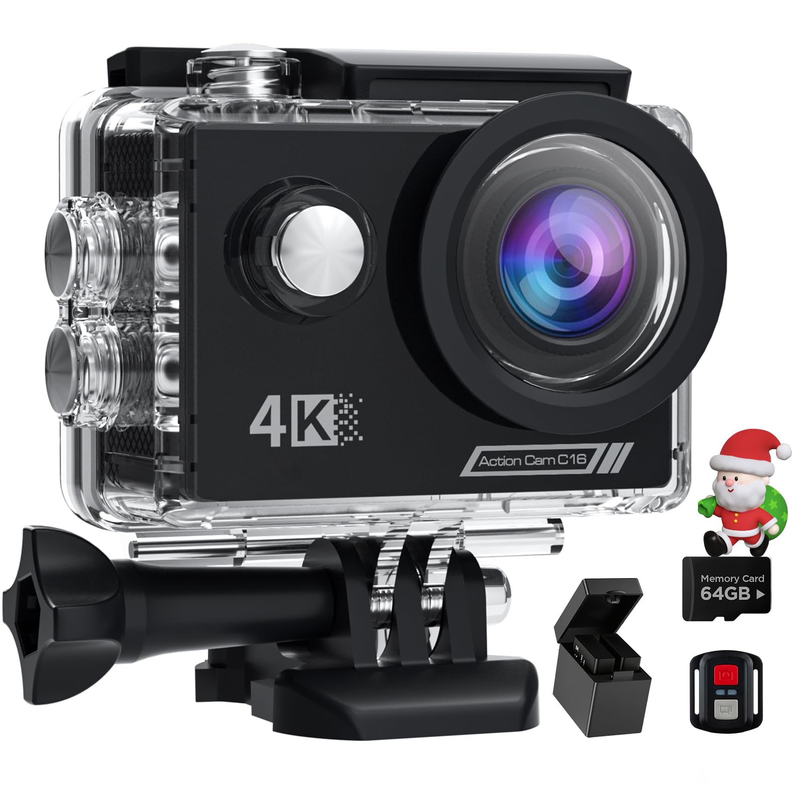4K アクションカメラ ＆ アクセサリーセット AT-30 wifi MP4 Amazon | Apexcam アクションカメラ 4K 2000万画素 WiFi搭載 40M