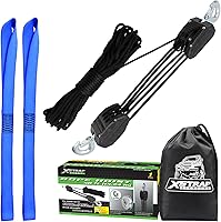 Vista 13 de XSTRAP STANDARD - Polipasto para cuerda de 65 pies, 4,000 libras de resistencia a la rotura, para trabajos pesados con 2 paquetes de eslinga