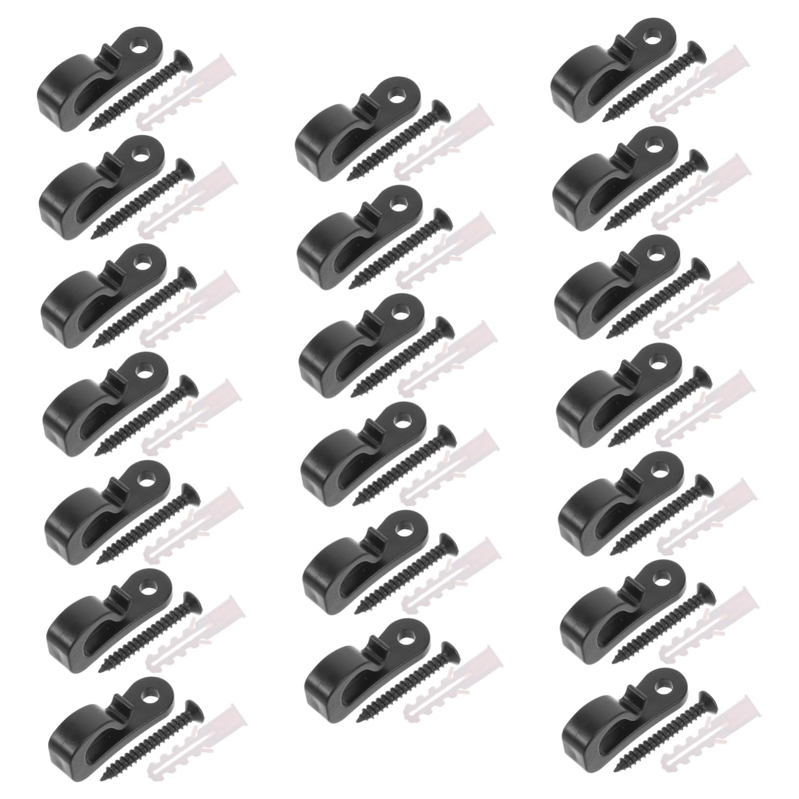 Milisten 20pcs Plastic Camping Light Hooks Hooks for Hanging Lights Tent Outdoor String Clips Adhesive Clips Ceiling String Hanger