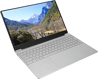 Computador Portátil de 15,6 Polegadas, Portátil de Negócios 96 Teclas US Plug 100-240V Tela Cheia DDR4 16G Quad Core Quad Thread Desbloqueio de Impressão Digital Com Touchpad Grande para Assistir (16G com impressão digital SSD 256G)