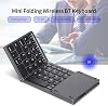 Wireless BT Keyboard - Folding, Touchpad, Portable Ultra Thin - Windows/Android/iOS Compatible - Silver