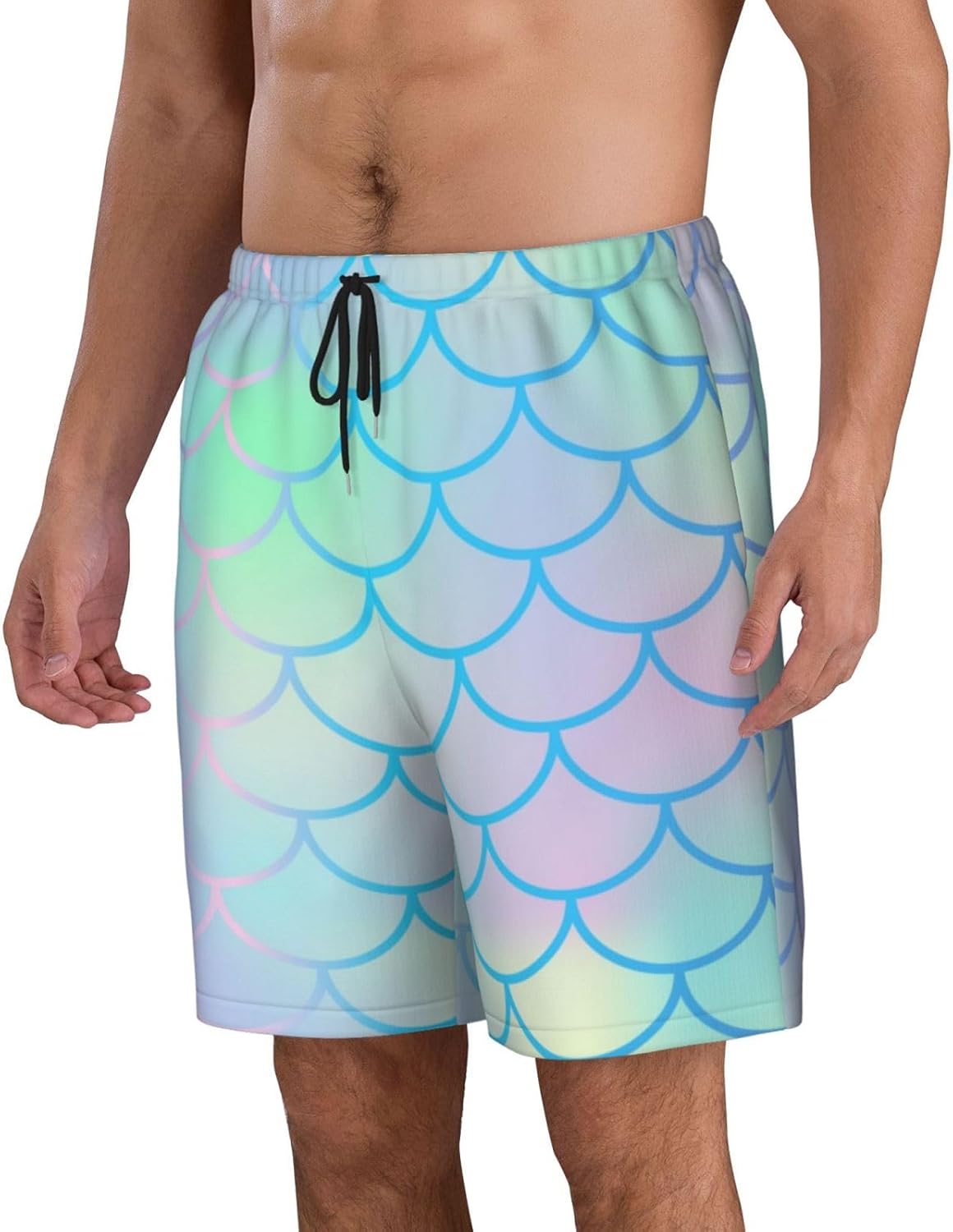 Mens Swim Trunks with Mesh Lining,Quick Dry Swimsuit Board Shorts Beach Pants Swimwear Bathing Suits - Image 3