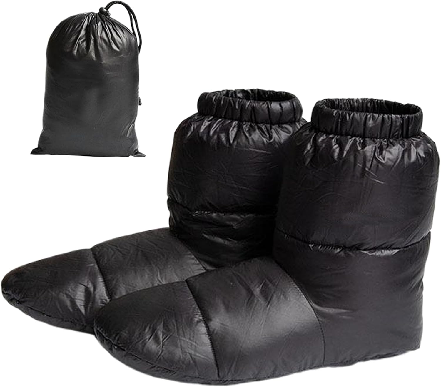 Down Booties Socks, 1 Pair Ultralight Winter Down Booties Socks with Storage Bag