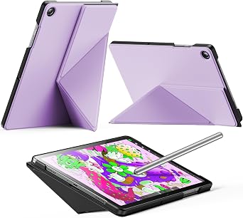 INFILAND Case for Samsung Galaxy Tab A9+/A9 Plus 11 Inch 5G, Slim Foldable Book-Style Cover with Horizontal and Vertical Stand, Protective Case for Galaxy Tab A9 Plus Tablet,Lilac Purple
