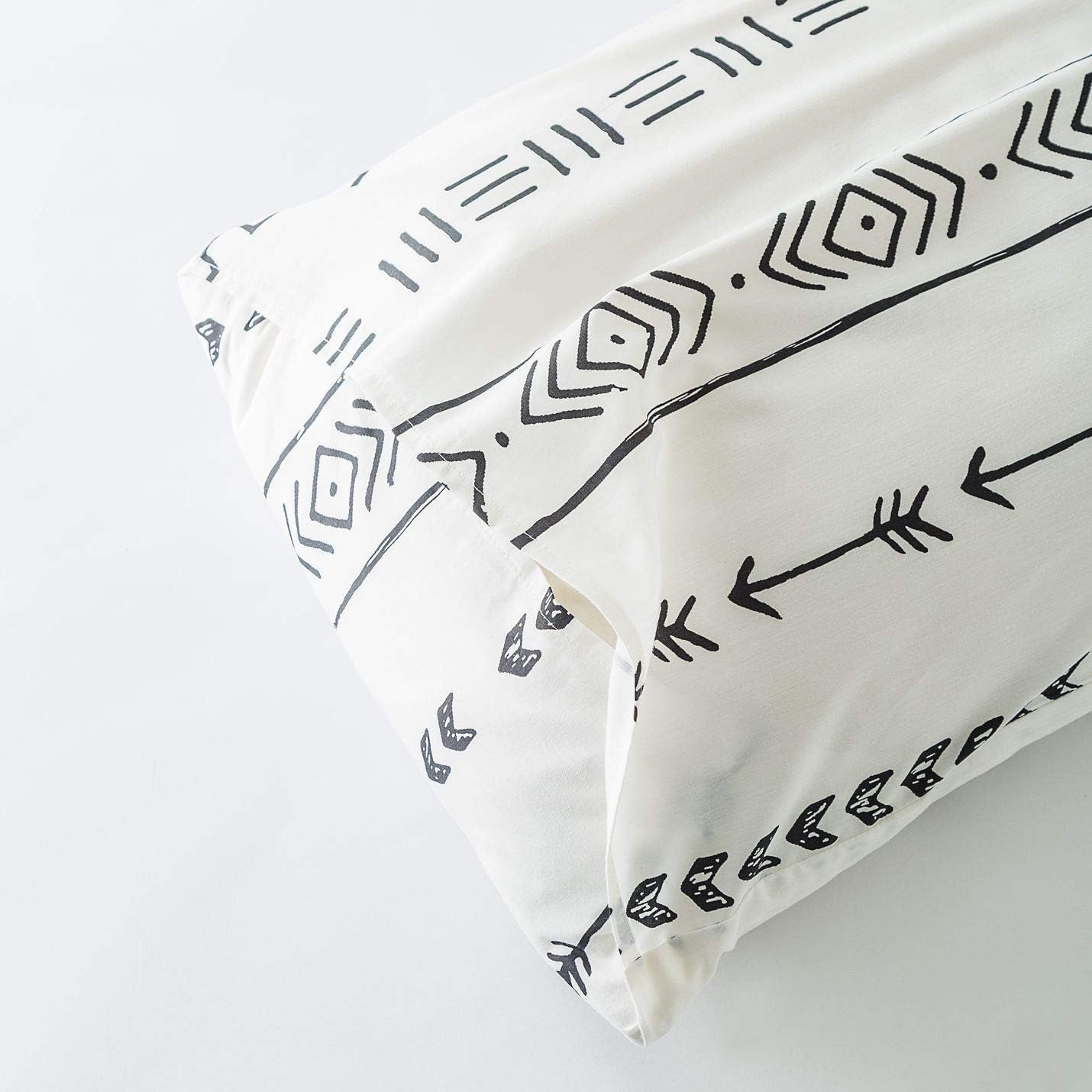 Bеѕt Cуbеr Dеаlѕ 🔥 YuHeGuoJi Boho Aztec Duvet Cover Set 100% Cotton King Size White Black Geometric Bedding 3 Piece Set 1 Tribal Arrow Striped Print Comforter Cover with Zipper 2 Pillowcase Hotel Quality Soft Breathable Blасk Frіdау 🔥 YuHeGuoJi Boho Aztec Duvet Cover Set 100% Cotton King Size White Black Geometric Bedding 3 Piece Set 1 Tribal Arrow Striped Print Comforter Cover with Zipper 2 Pillowcase Hotel Quality Soft Breathable
