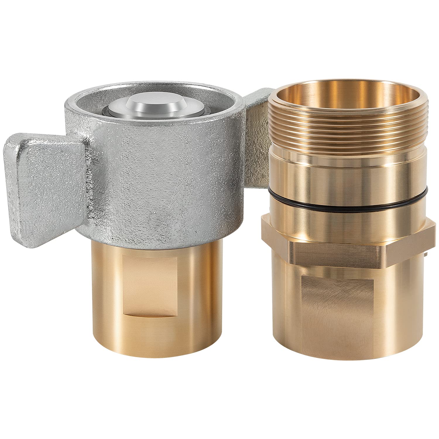 11/2" NPT WetLine Wing Nut Hydraulic Quick Disconnect Coupler for