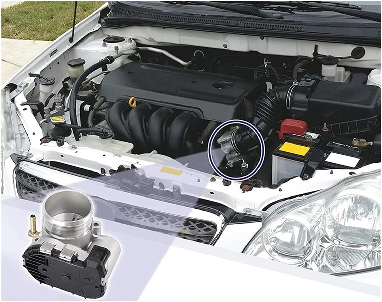 Throttle Body Assembly 06A133062BD 06A133062C 0280750036 Compatible With TT VW Skoda Octavia Seat Bora Beetle Golf