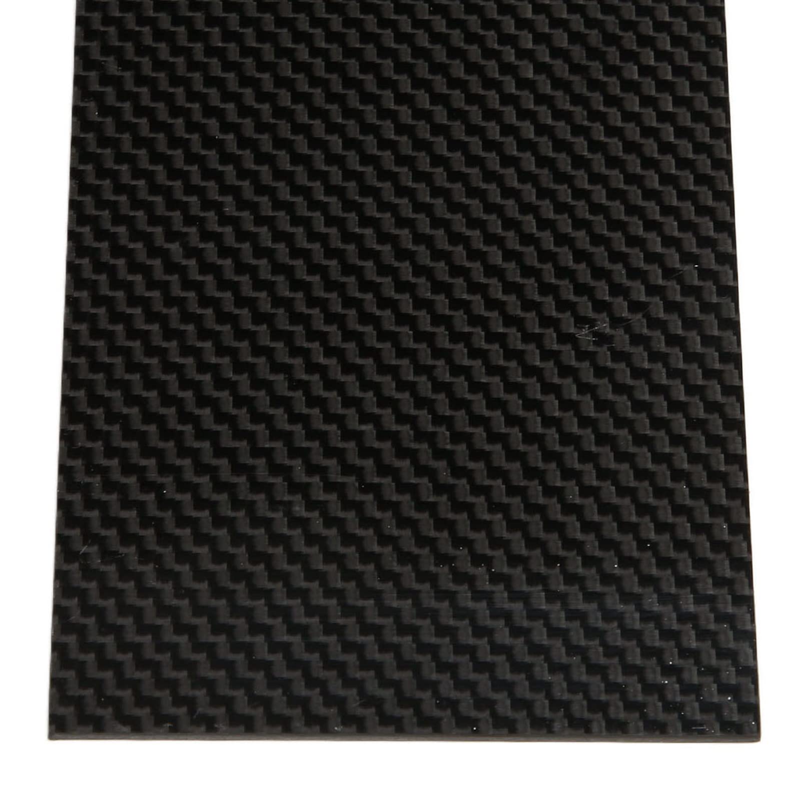 Haofy Placa de Fibra de Carbono para Modelo Dureza Superficie Brillante Diseño de Sarga Peso Ligero para RC CNC DIY Craft DIY Tablero de Fibra de Carbono (75 * 125 * 0,5mm)