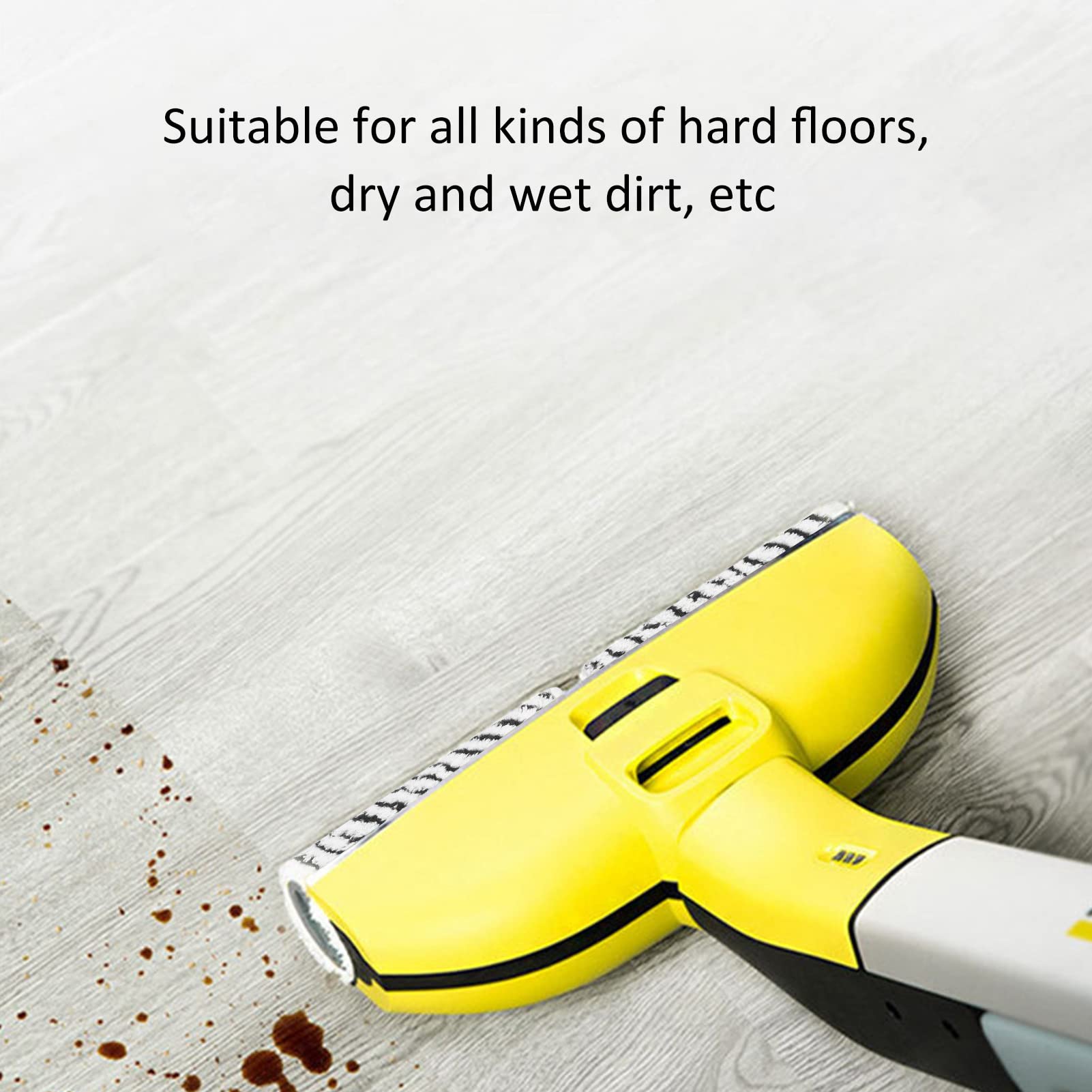 Set Di 2 Spazzole A Rullo In Microfibra Di Ricambio Per Karcher FC3D E FC5 Hard Floor Cleaner, Lavabili In Lavatrice - 2