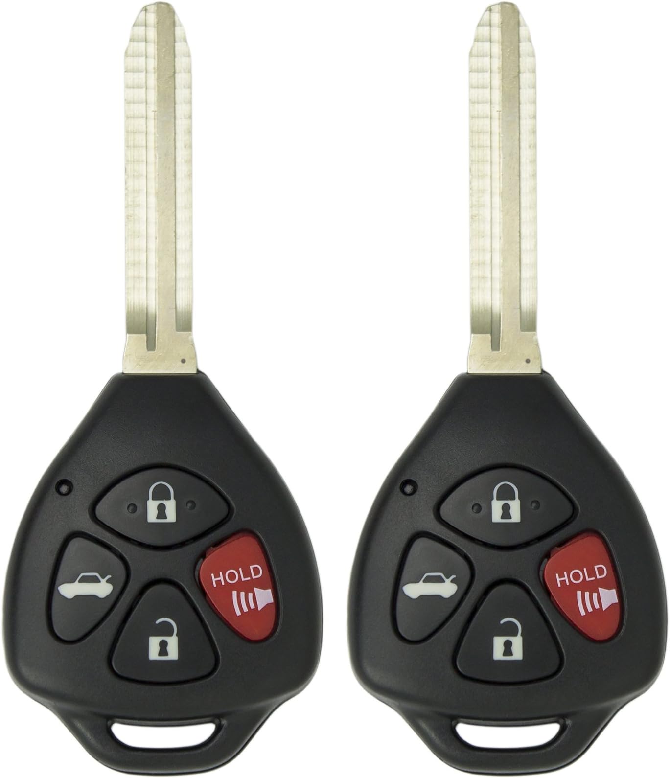 Keyless2Go Replacement for 2 New Keyless Entry Remote Car Key for 2007 2008 2009 2010 Toyota Camry HYQ12BBY