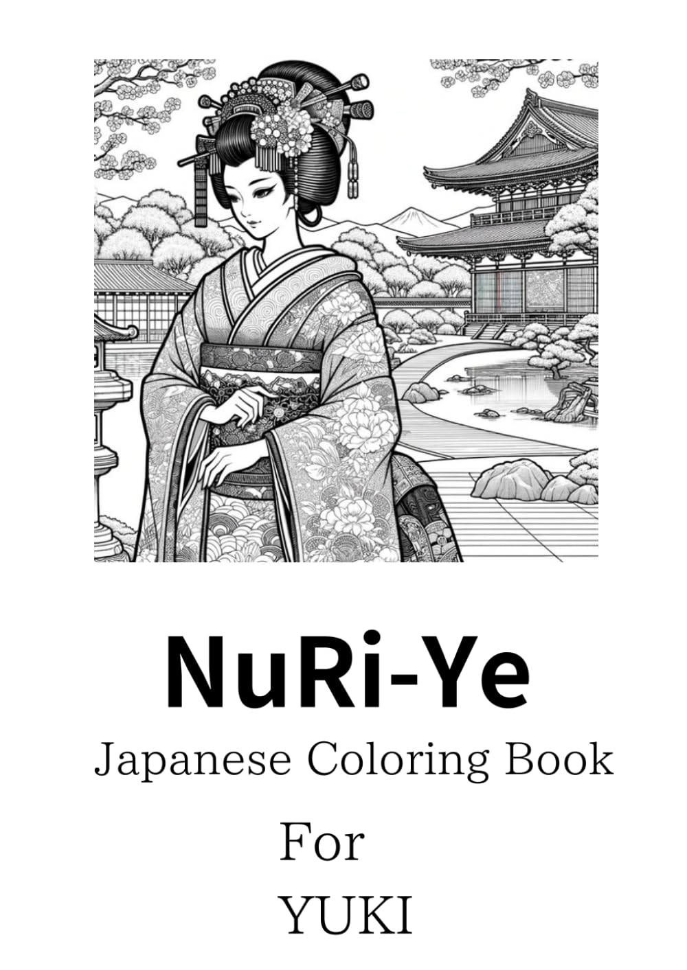 NuRi-Ye Japanese Coloring Book For YUKI