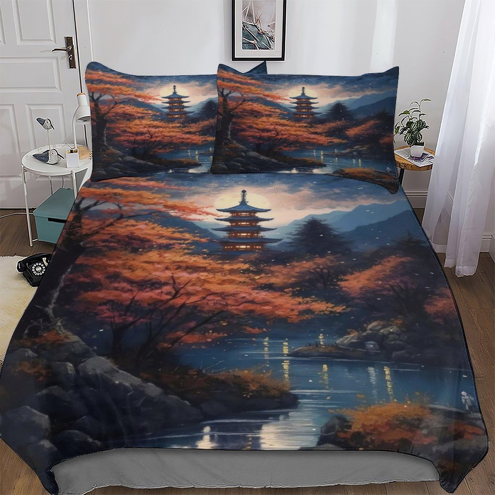 Housse de couette Nuit du Japon pour transformer la chambre des enfants en nid douillet