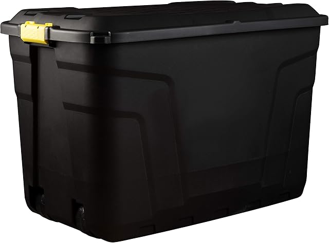 Original Organics Heavy Duty XL Storage Box Trunk on Wheels 190L, Great for Indoor & Outdoor Storage