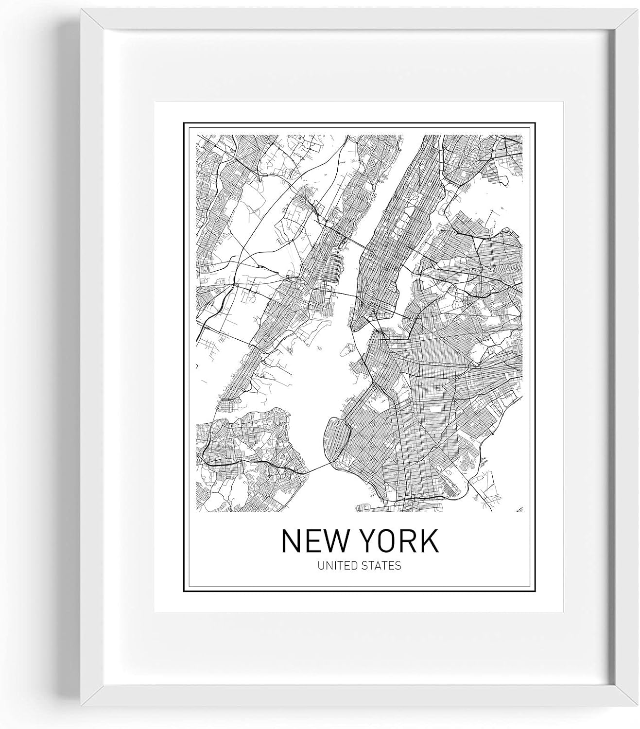 Amazon Co Jp ニューヨークポスター ニューヨーク地図 ニューヨーク市 市内地図ポスター Nyc ニューヨークプリント ニューヨークアート ニューヨークアート ミニマリストアート 文房具 オフィス用品