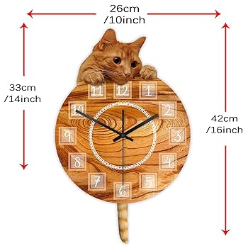 KARLSSON カールソン　猫　ねこ　振り子時計　壁掛け時計 KARLSSON カールソン 猫 ねこ 振り子時計 壁掛け時計 楽天市場