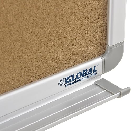 Miniatura 6 de Global Industrial Tablero combinado de 72 pulgadas de ancho x 48 pulgadas de alto - Pizarra blanca/corcho