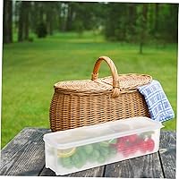 Vista 7 de 3 Pcs Transparent Fridge Organizers Food Storage Containers for Fruit Vegetable Bread Cheese Stackable PP Plastic Produce Saver Boxes with Airtight