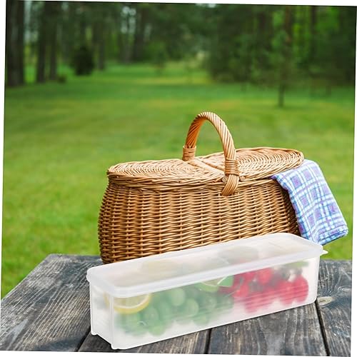 Miniatura 7 de 3 Pcs Transparent Fridge Organizers Food Storage Containers for Fruit Vegetable Bread Cheese Stackable PP Plastic Produce Saver Boxes with Airtight