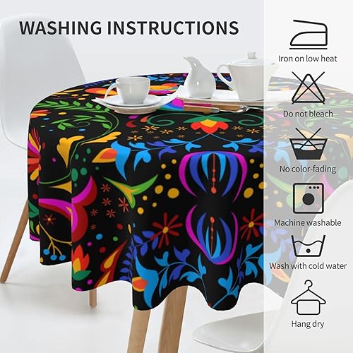 Miniatura 5 de Mantel redondo con diseño de piñas de pascua, impermeable, lavable, para el hogar, restaurante, cocina, picnic, fiesta, decoración de fiesta, mantel