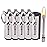 SURVIVE Permanent Match, Pack of 5, The Forever Lighter, Emergency Waterproof Fire Starter Striker Set, Metal Keychain Unlimited Strike Anywhere Stick
