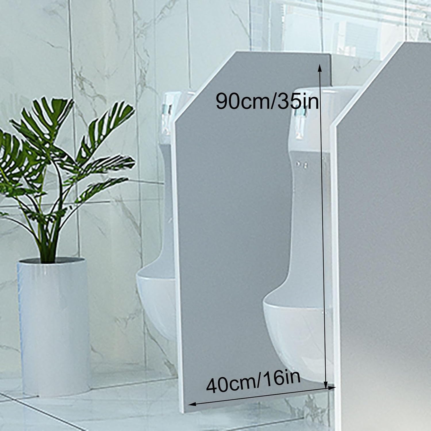 Urinal Partition, Wall-Mounted Urinal Screen Toilet Partition, Wall-Mounted Urinal Partition, Privacy Screen, Urinal Partition Toilet Protection Screen Divider Partition for School