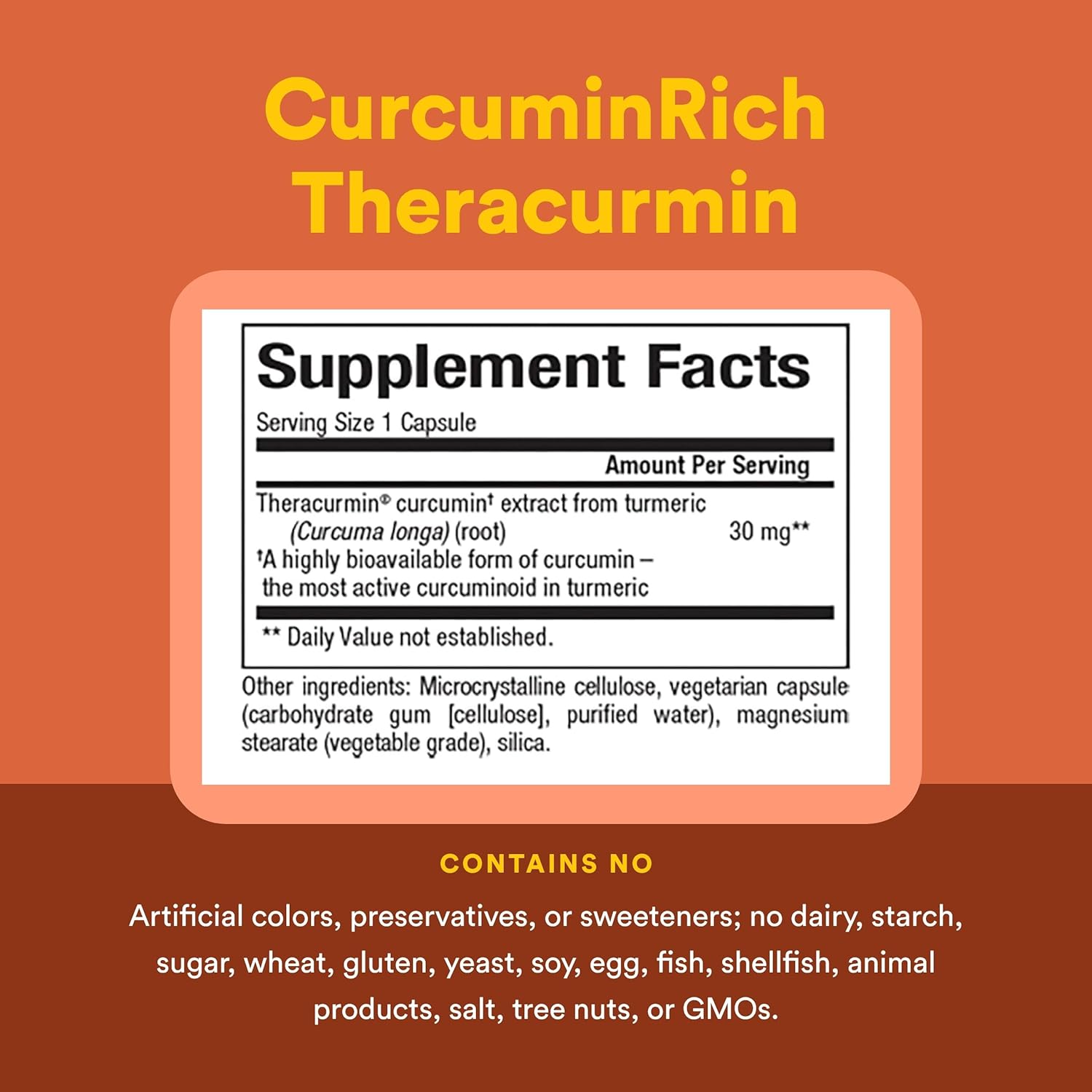 Natural Factors, CurcuminRich Theracurmin, 30 mg, Formulated for Superior Absorption, 120 Count (Pack of 1) - Image 4