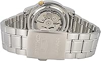 Vista 3 de SEIKO Serie 5 Reloj automático de fecha y día plateado para hombre SNKK09J1, Negro