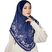 Ready To Wear Instant Hijab For Girls Muslim Slip-On Khimar Floral Hijab Scarf for Women Hijabs Islamic Abaya Turban