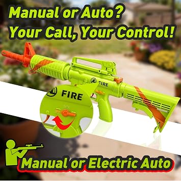Toy Gun, Shell Ejecting Toy Gun, Realistic Gun, Automatic M16 - Blue