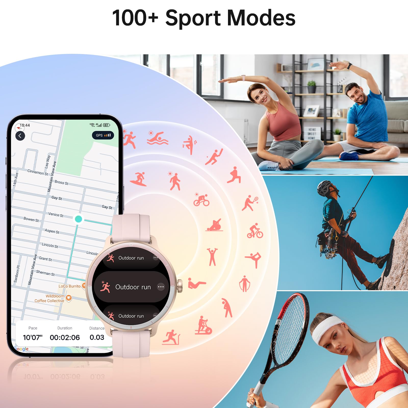 Smart Watch for Men Women(Answer/Make Calls), Smartwatch Built-in AI Voice, 1.27" HD Fitness Tracker with Heart Rate/Sleep/Step/SpO2 Monitor, 100+ Sports Modes, IP68 Waterproof Watch for Android iOS