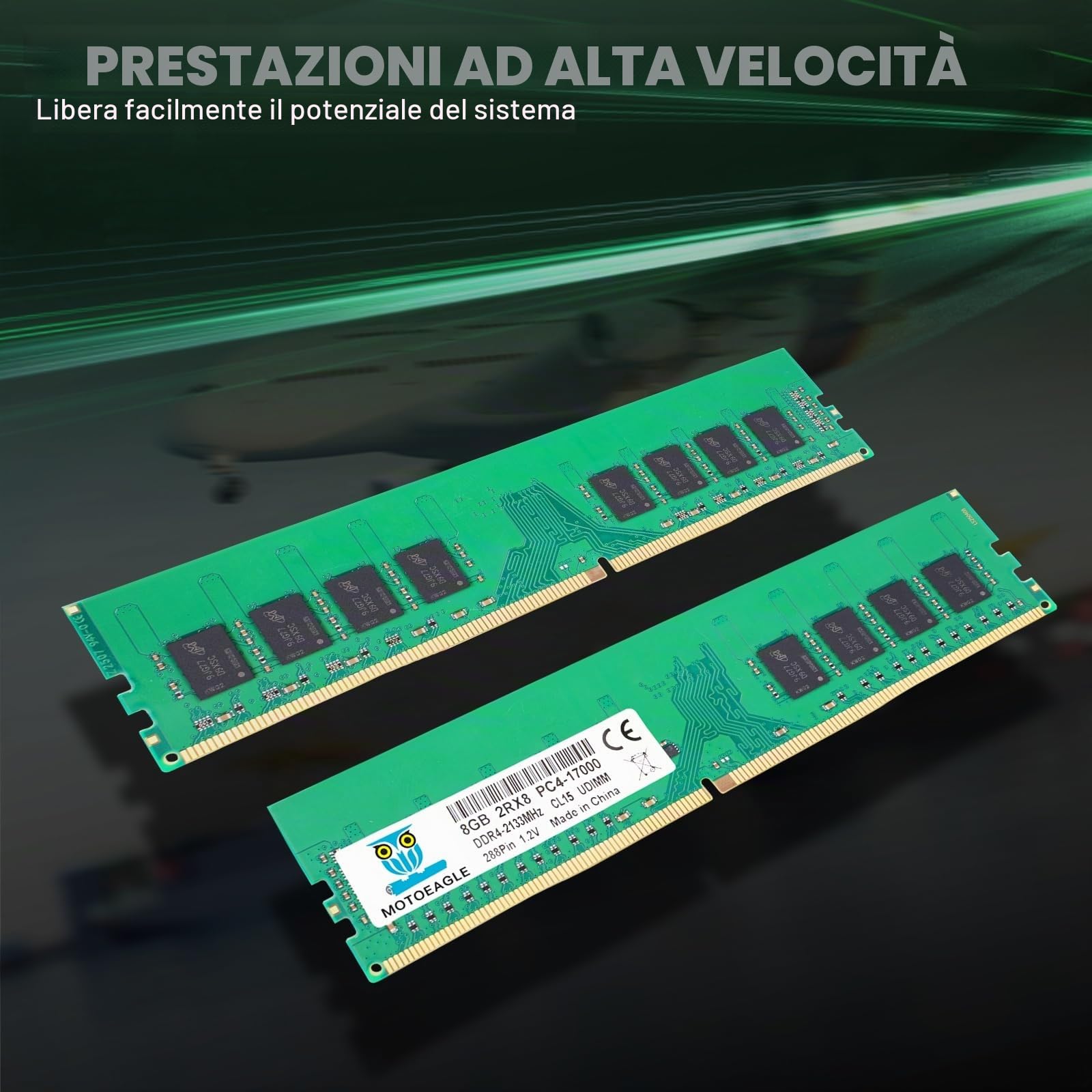 8 GB DDR4 RAM 2133 MHz UDIMM PC4-17000 DDR4-2133P CL15 DIMM Non-ECC 2Rx8 Memoria Desktop
