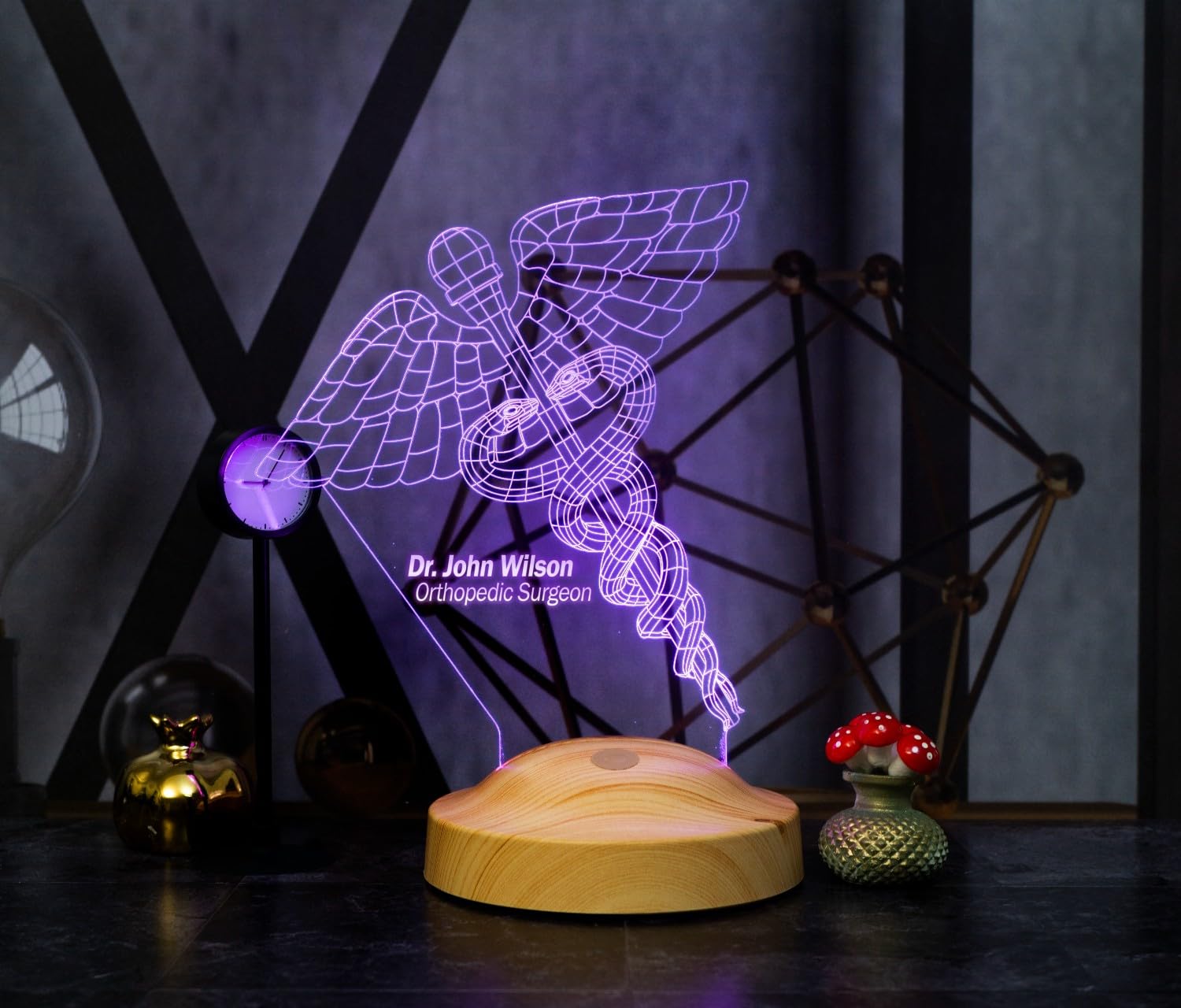 Spersonalizowane prezenty dla lekarzy, lampka LED 3D, tekst na życzenie, światło drzemki, symbol lekarstwa, zmiana koloru, lampa dekoracyjna