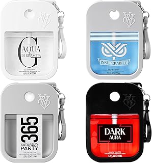 OFUN Perfumes Gift Set for Men, Men's Cologne 4x35ml Long-Lasting Eau de Parfum Collection for Birthday Father's Day Christmas Pocket Size Cologne Sampler Set
