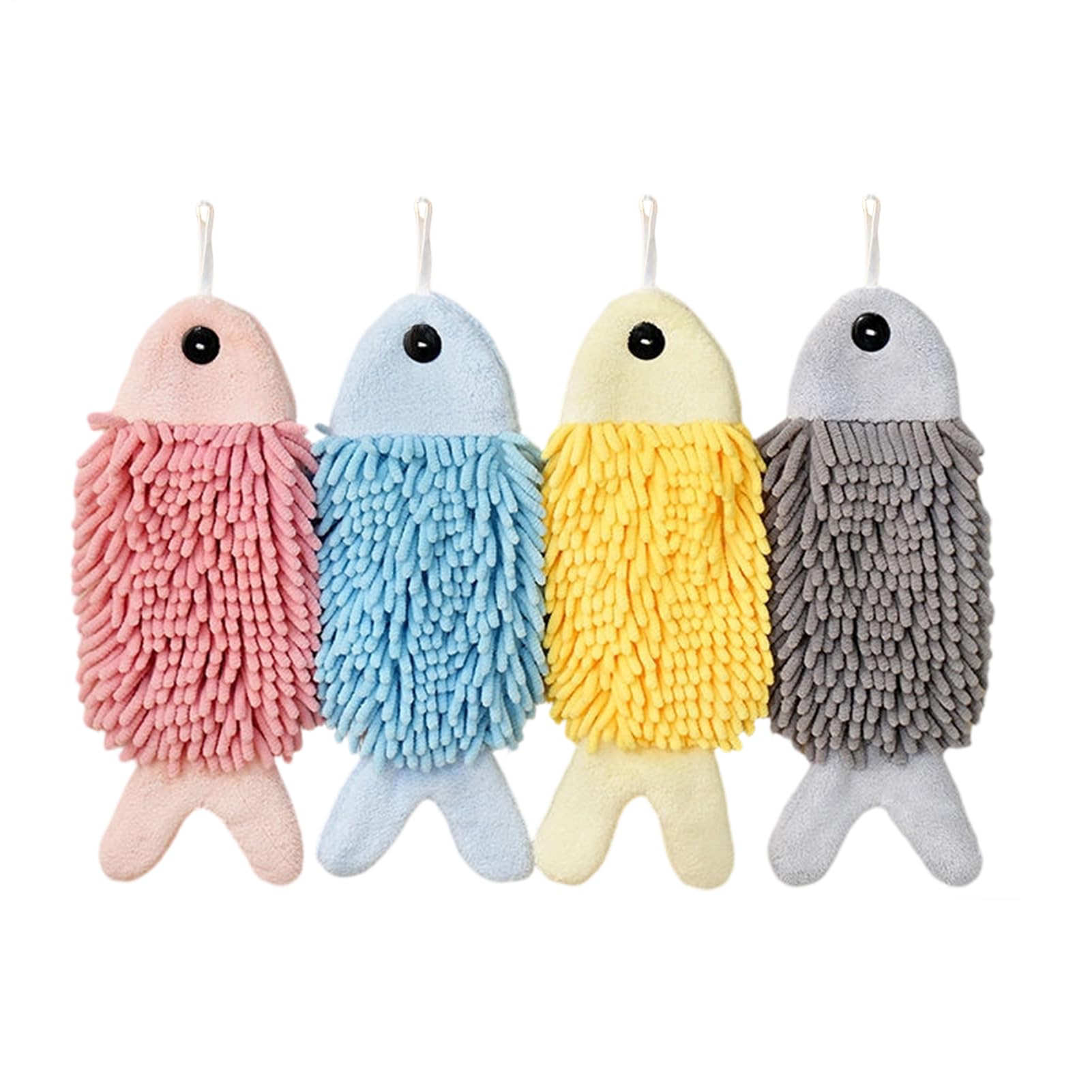 Serviette chenille poisson absorbante pour les mains toilette cuisine et maison