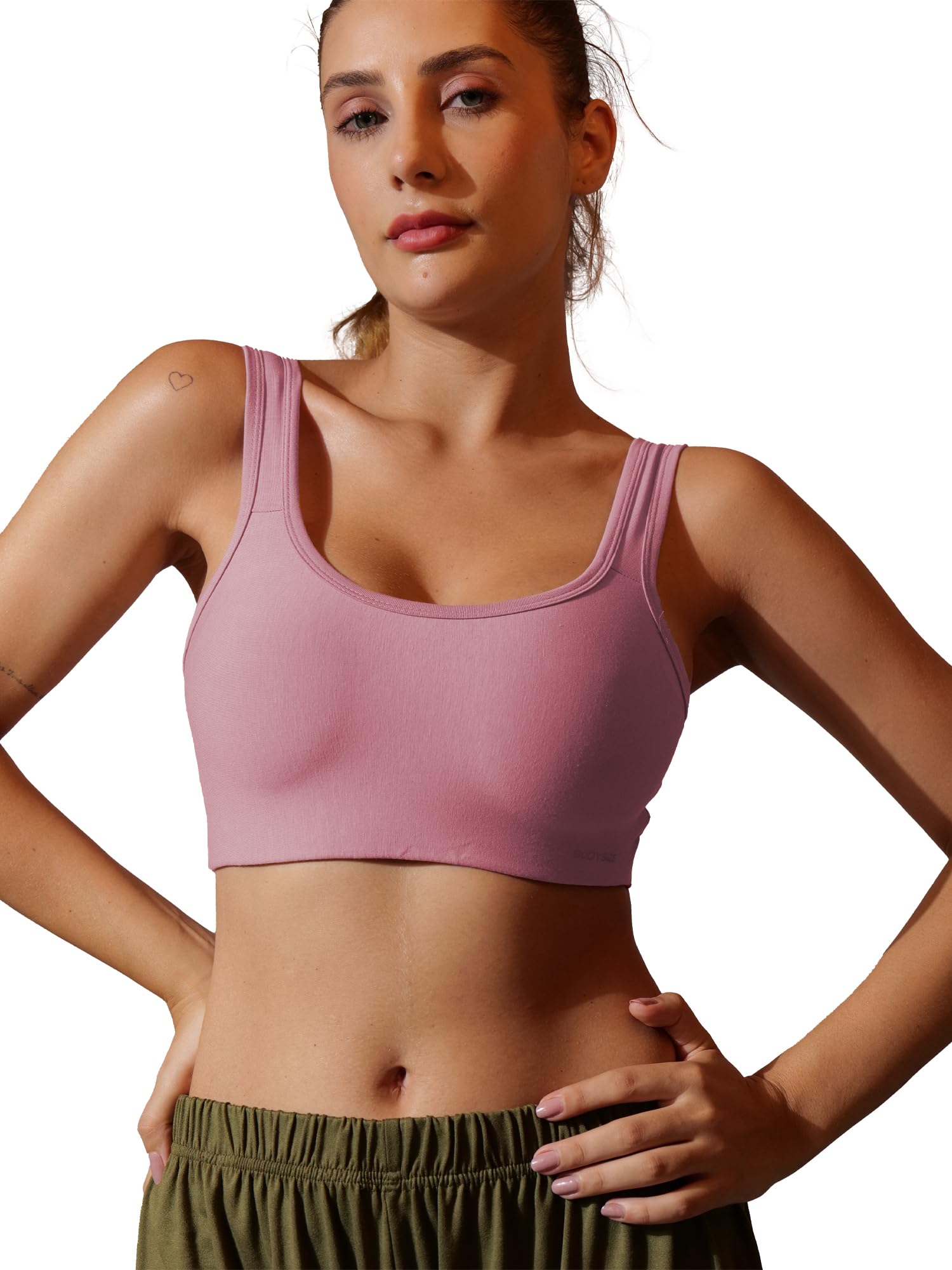 bodysize Women’s Everyday Slip-On Sports Bra, Non-Padded | Soft Cotton-Lycra Stretch | Full Coverage, Wire-Free & Seamless | Lightweight, Comfortable, Breathable AIR Bra-picture-27