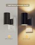 L LOHAS LED Night Light Plug in, [2 Pack] Modern Night Light, Dusk to Dawn Sensor, 0-100LM Adjustable Brightness, Soft White 3000K, Dimmable Night Lights with Light Sensor for Hallway Bedroom Stairway