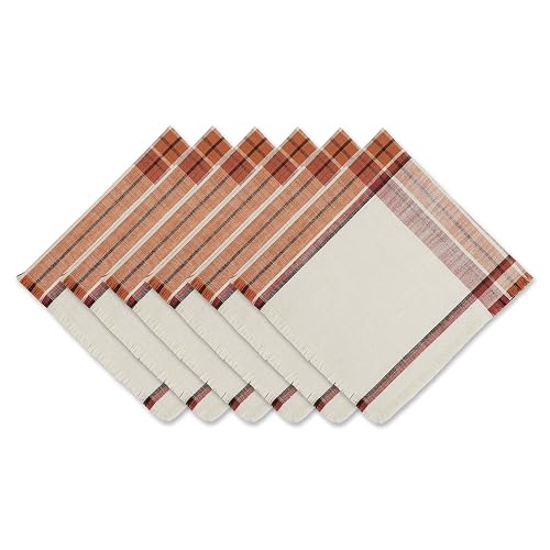 DII Thanksgiving & Fall Table Decoration Autumn Farmhouse Plaid, Napkin