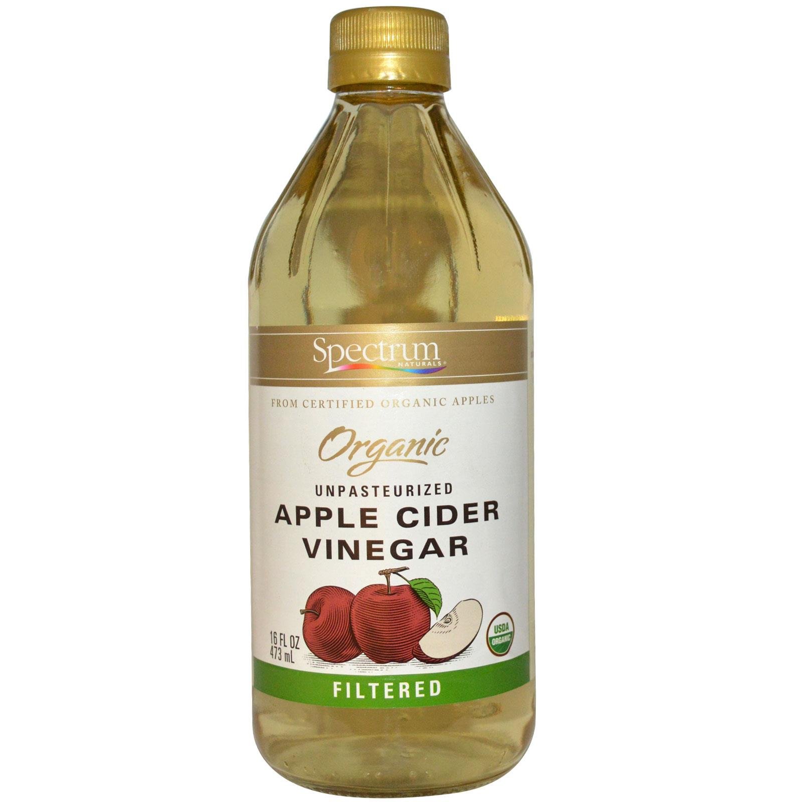 Spectrum Naturals Organic Apple Cider Vinegar, Filtered, 16 oz-16 oz