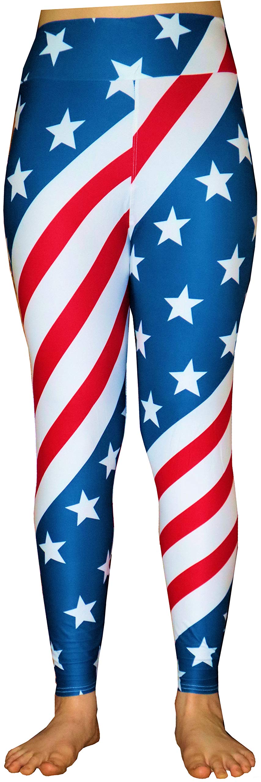 Jurish DesignsPatriotic Leggings with Stars & Stripes