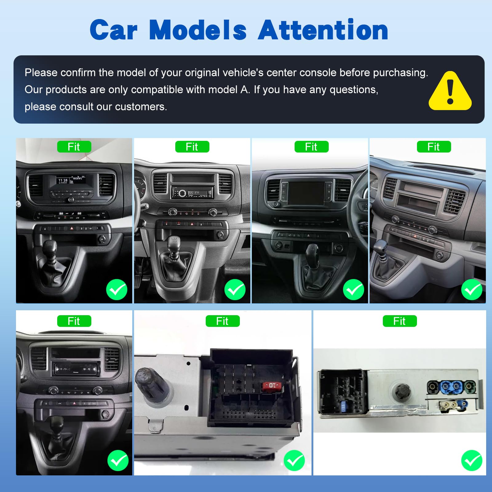 [2G+64G] Android Autoradio für Citroen Jumpy 3/Peugeot Expert/Toyota Proace 2016-2021 mit Kabelloses Carplay und Android Auto, 9 Zoll Touchscreen Autoradio mit GPS/WiFi/Bluetooth/EQ/FM RDS