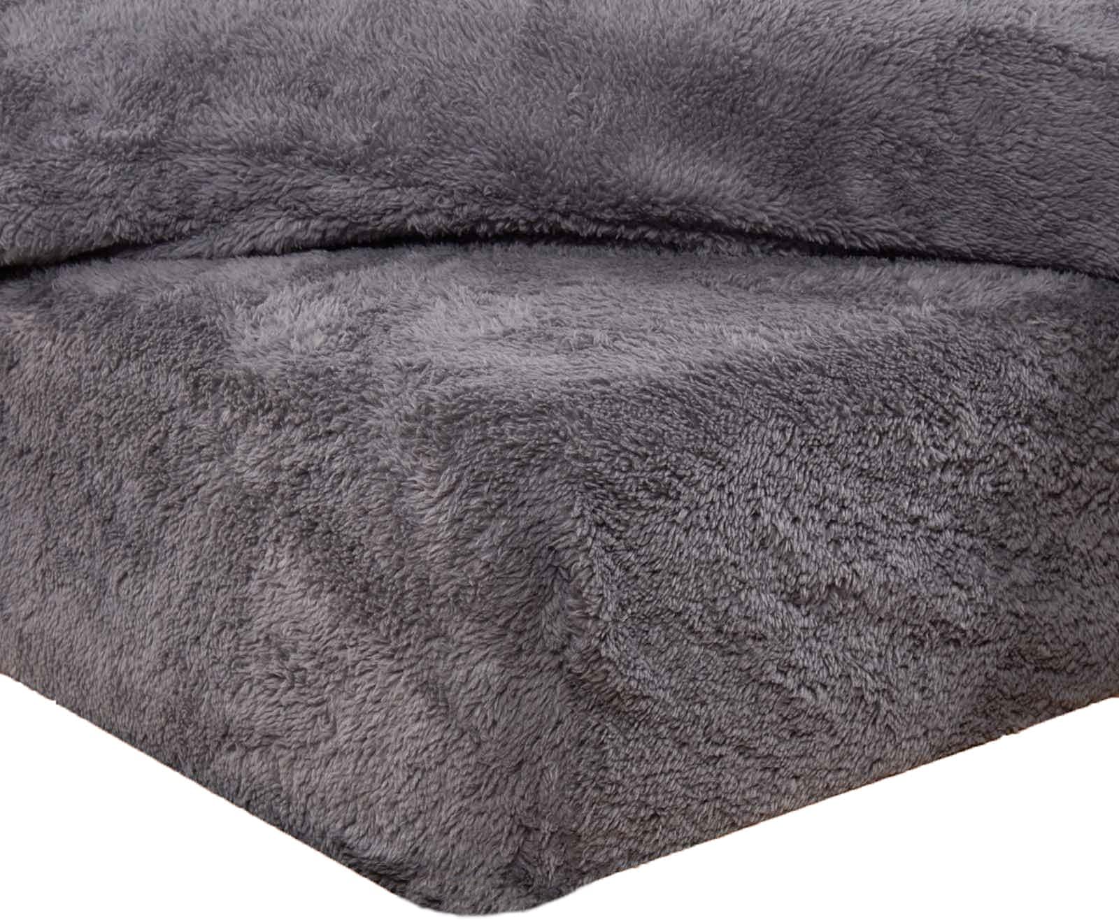 Teddy Fleece Fitted Bed Sheet Warm Soft Thermal Luxury Bedding, Fur