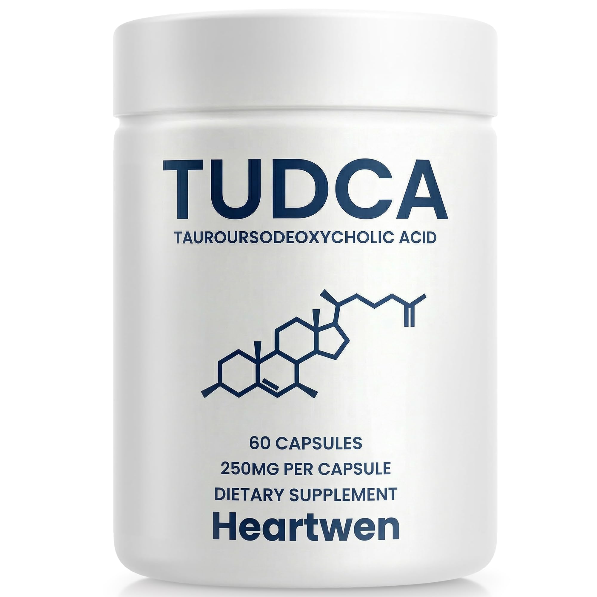 TUDCA 500mg Per Serving | Pure Tauroursodeoxycholic Acid, No Proprietary Blends | Third-Party Tested with COA | Liver Support & Healthy Bile Flow | Vegan, 60 Capsules (250mg), 30-Day Supply
