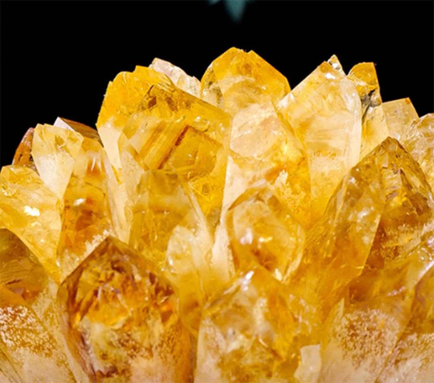 Crystal Citrine Cluster,Citrine Crystal Stones,Yellow Crystal Raw Rock Gemstones for Balance Wicca Room Decor,200-300g