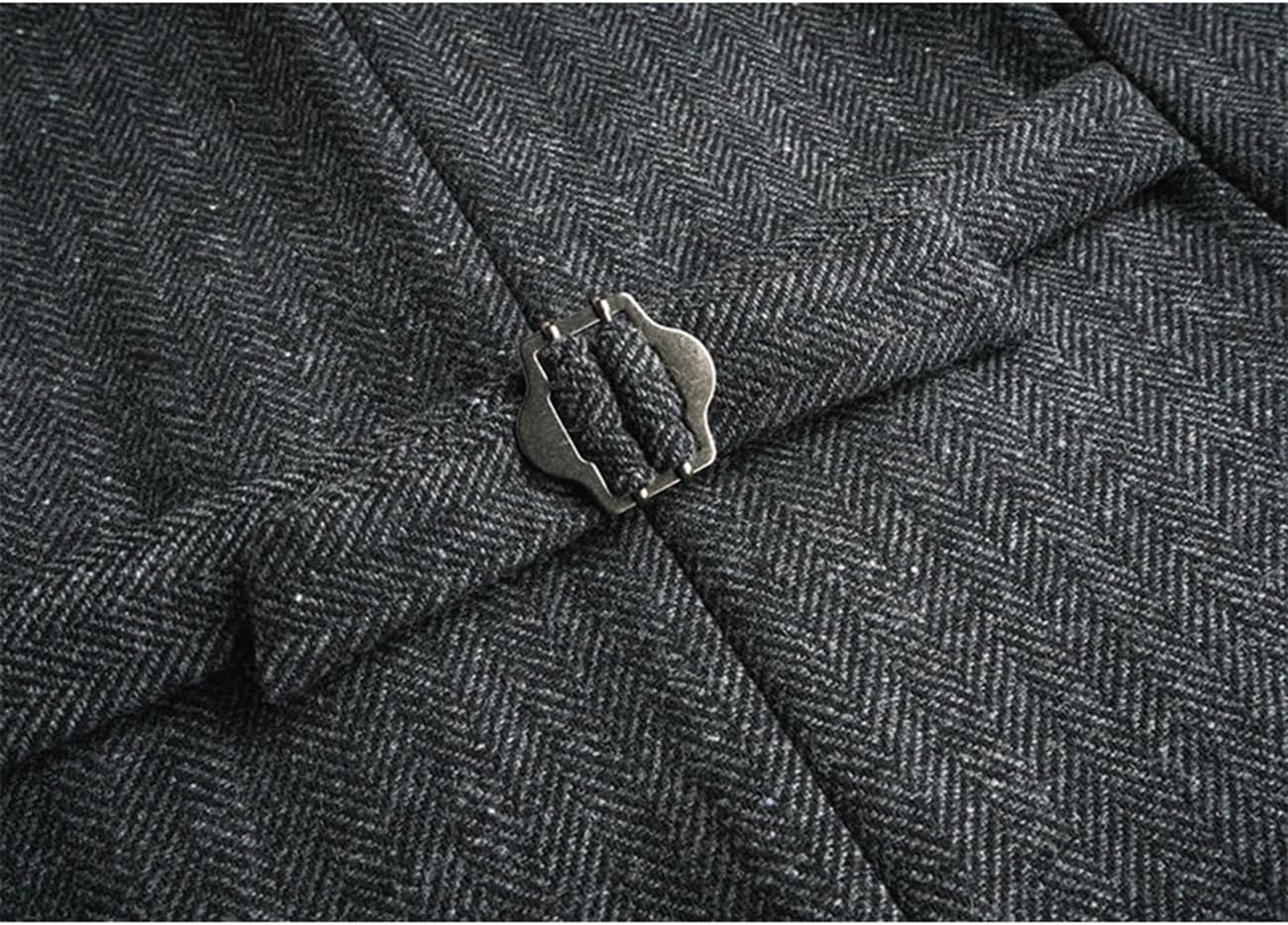 Detail of SevenBoy Men's Casual Vest Fabric and Clasp