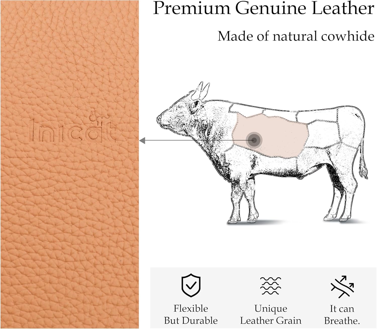 INICAT Leather Small Sling Bag Travel Crossbody Bags Women Gifts Cross Body Purses for Woman - Image 6